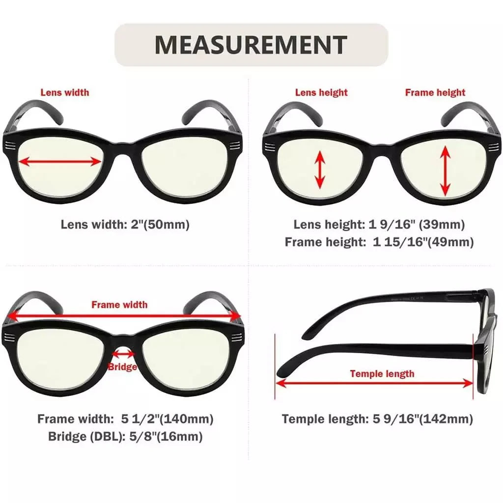 Woibl Blue Light Blocking Glasses Light Yellow Tinted 12 Pack