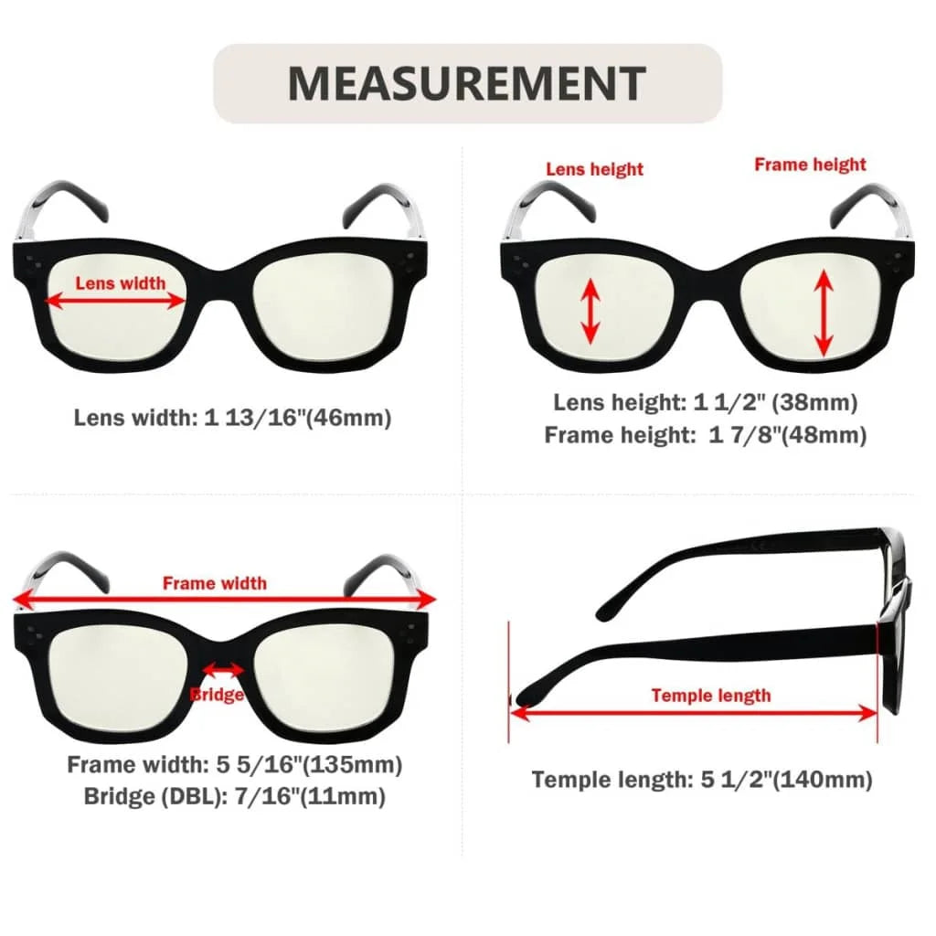 Wotcb Blue Light Blocking Reading Glasses Light Yellow Tinted 12 Pack