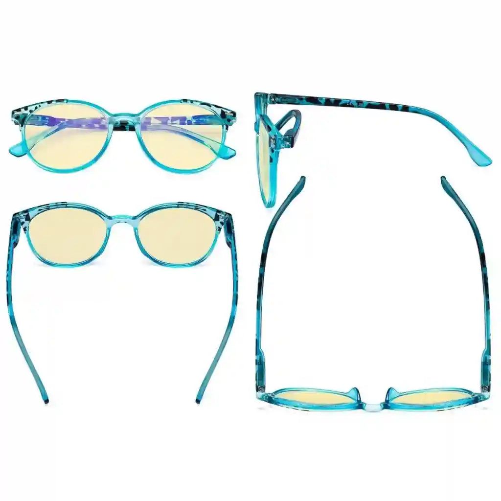 Wonbn Blue Light Blocking Reading Glasses Yellow Tinted 12 Pack