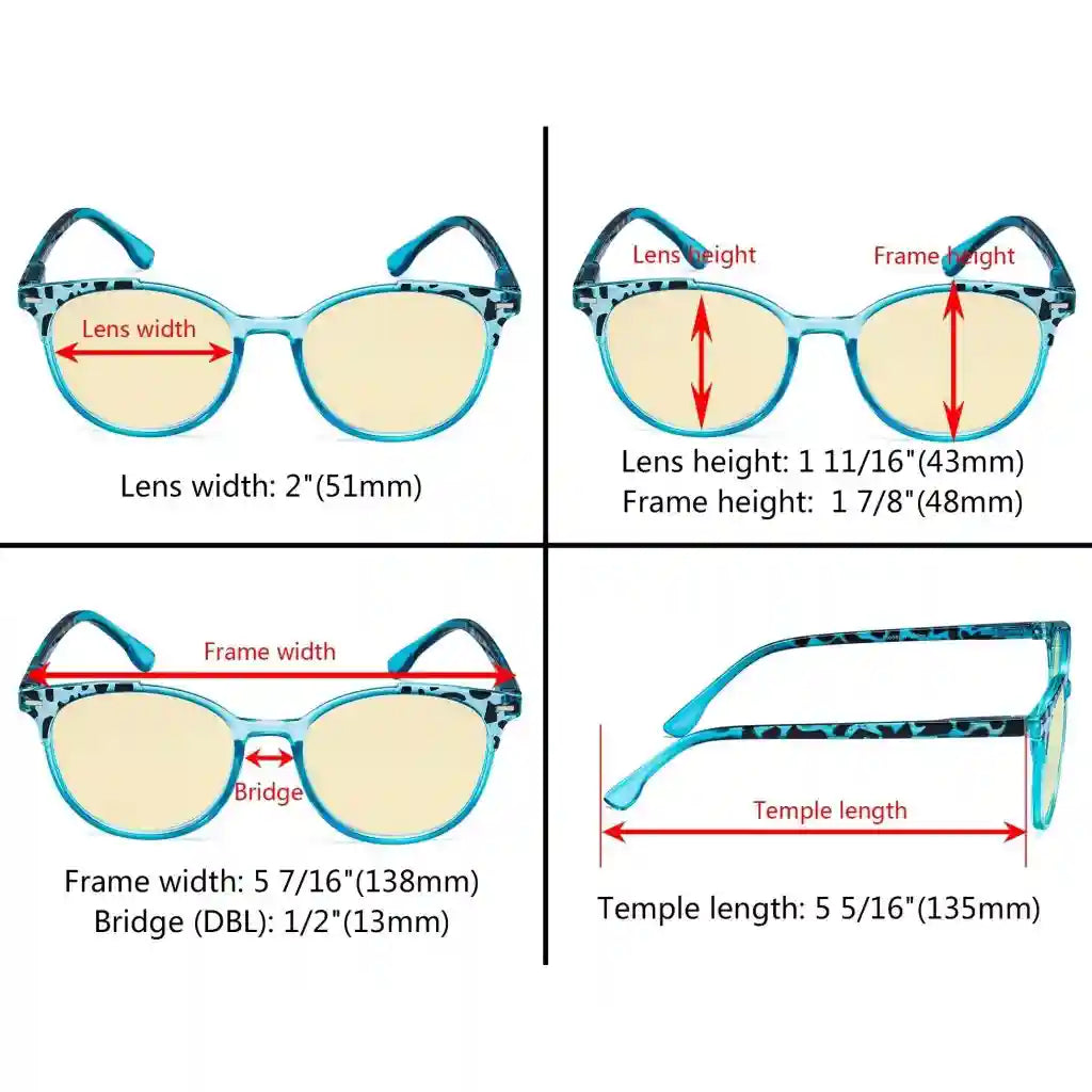 Wonbn Blue Light Blocking Reading Glasses Yellow Tinted 12 Pack