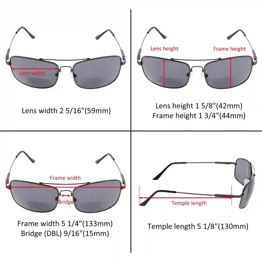 Woubz Bifocal Reading Sunglasses 2 Pack