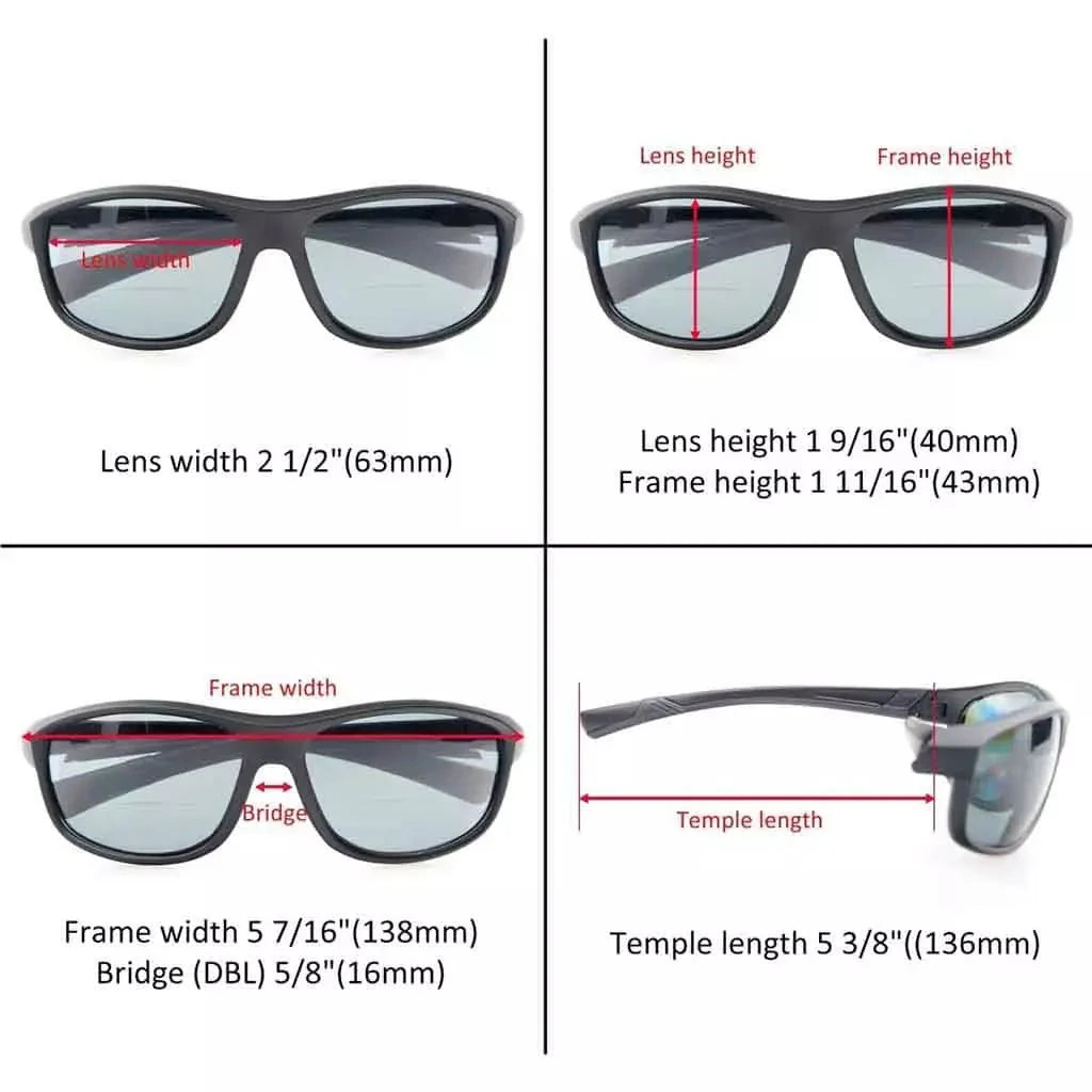 Wokca Bifocal Reading Sunglasses 2 Pack