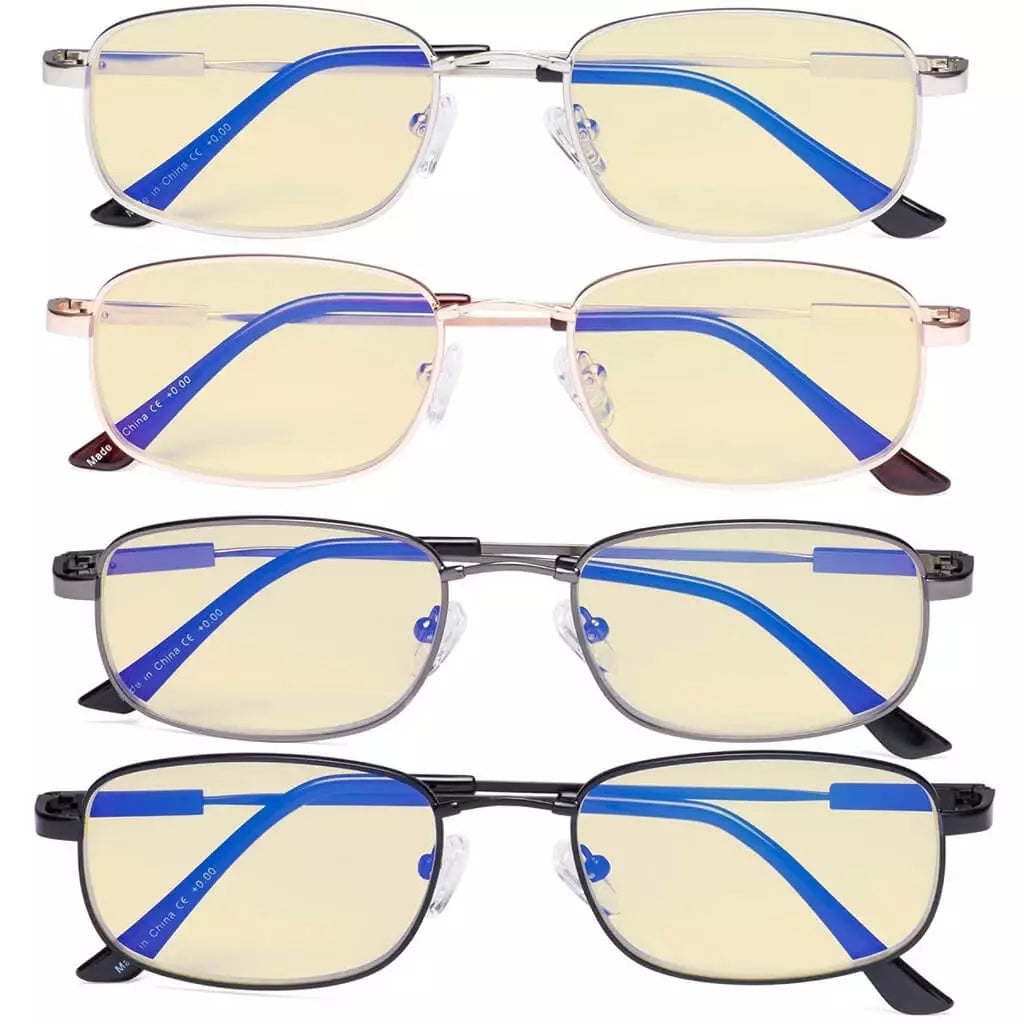 Wowap Blue Light Blocking Glasses Yellow Tinted 4 Pack