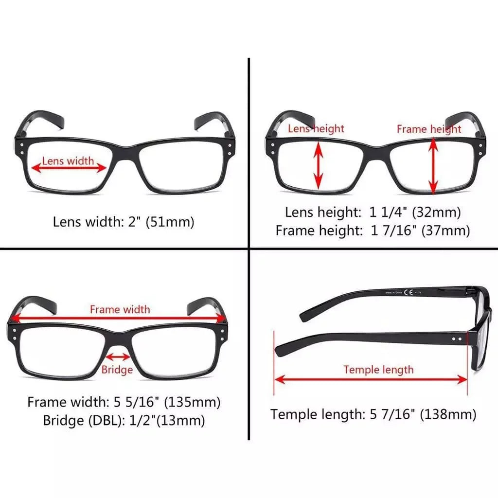 Woaae Reading Glasses 6 Pack