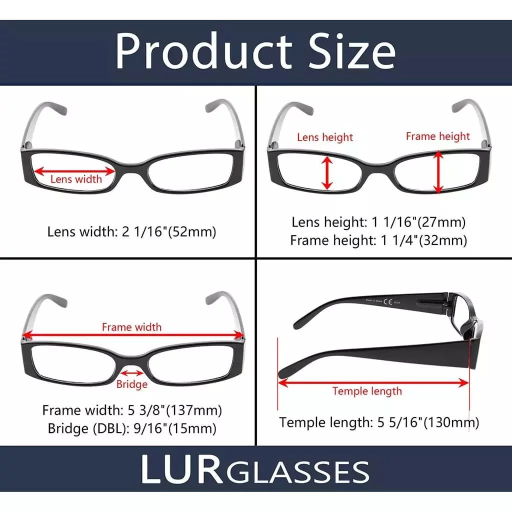 Woaaf Reading Glasses 5 Pack