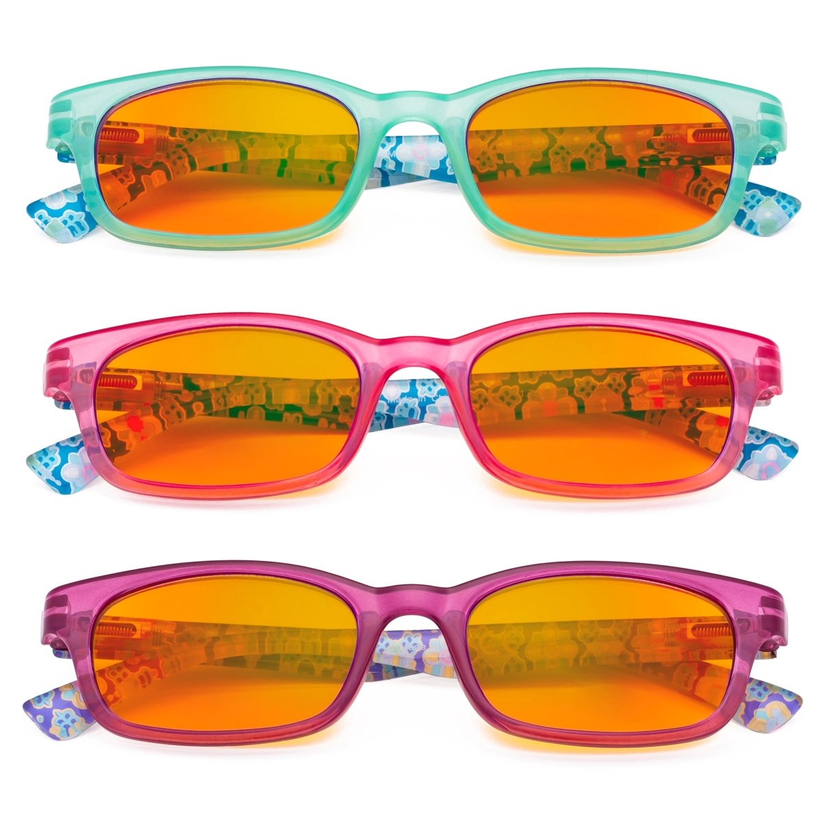3 Pack Pattern Design Blue Blocking Reading Glasses DS029 - Gr8sight