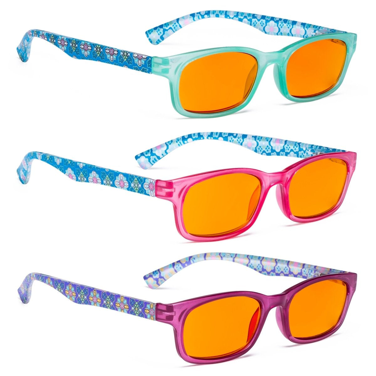 3 Pack Pattern Design Blue Blocking Reading Glasses DS029 - Gr8sight