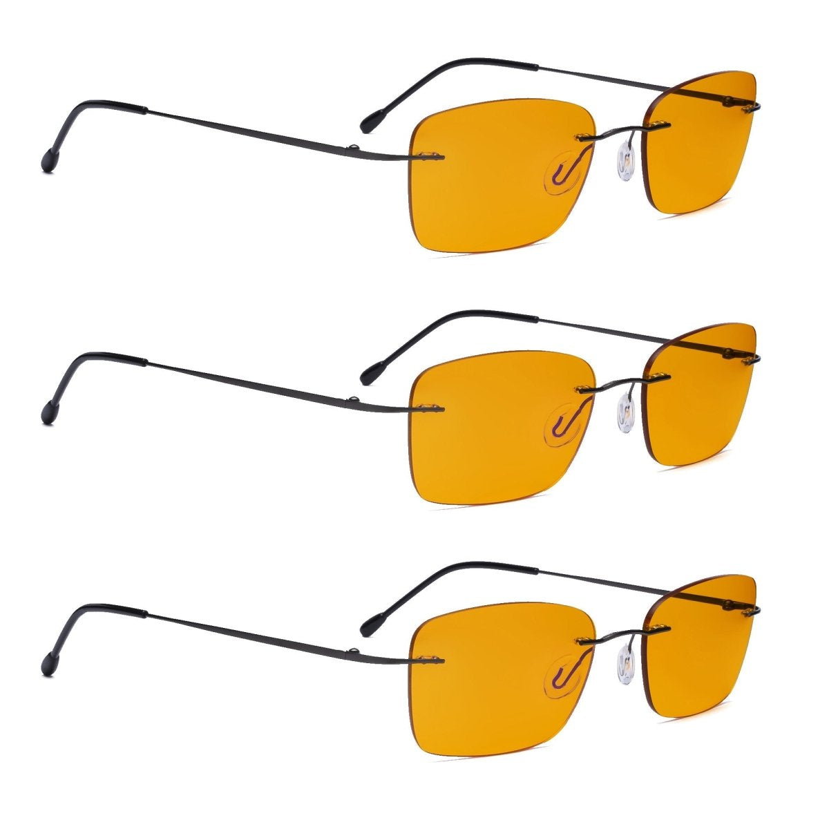 3 Pack Rimless Blue Light Blocking Reading Glasses - Gr8sight