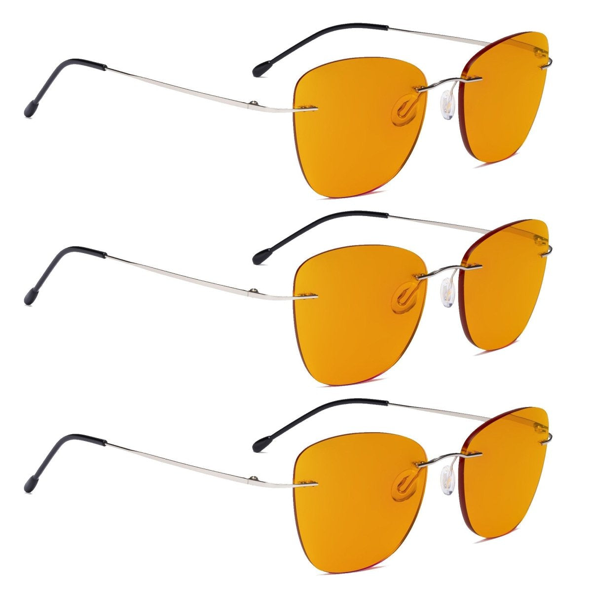 3 Pack Titanium Blue Light Blocking Reading Glasses DSWK9902 - Gr8sight