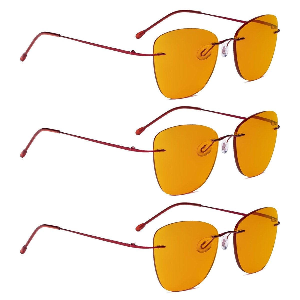3 Pack Titanium Blue Light Blocking Reading Glasses DSWK9902 - Gr8sight