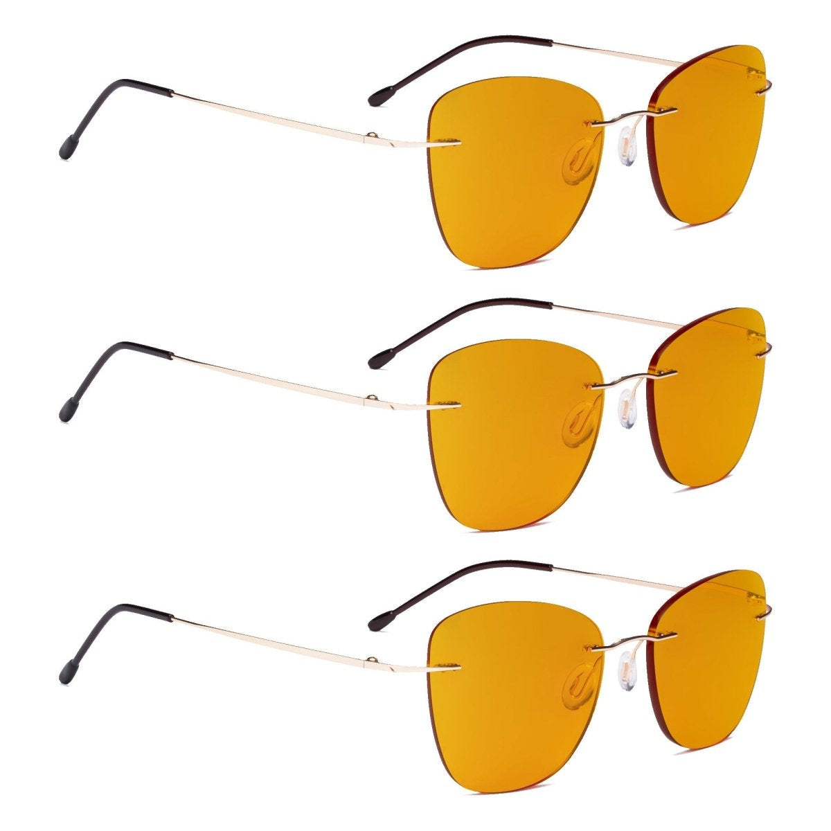 3 Pack Titanium Blue Light Blocking Reading Glasses DSWK9902 - Gr8sight