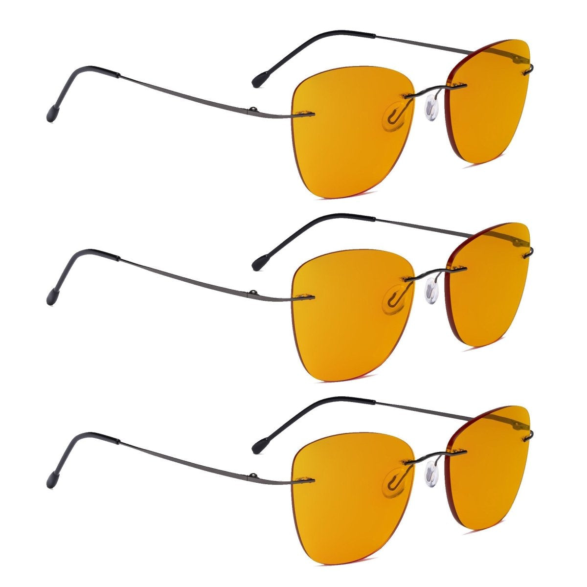 3 Pack Titanium Blue Light Blocking Reading Glasses DSWK9902 - Gr8sight