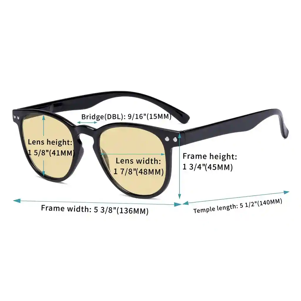 Wonai Blue Light Blocking Reading Glasses Yellow Tinted 3 Pack