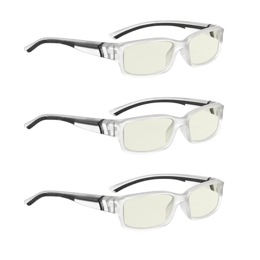 Wowcb Stylish Blue Light Filter Glasses 3 Pack