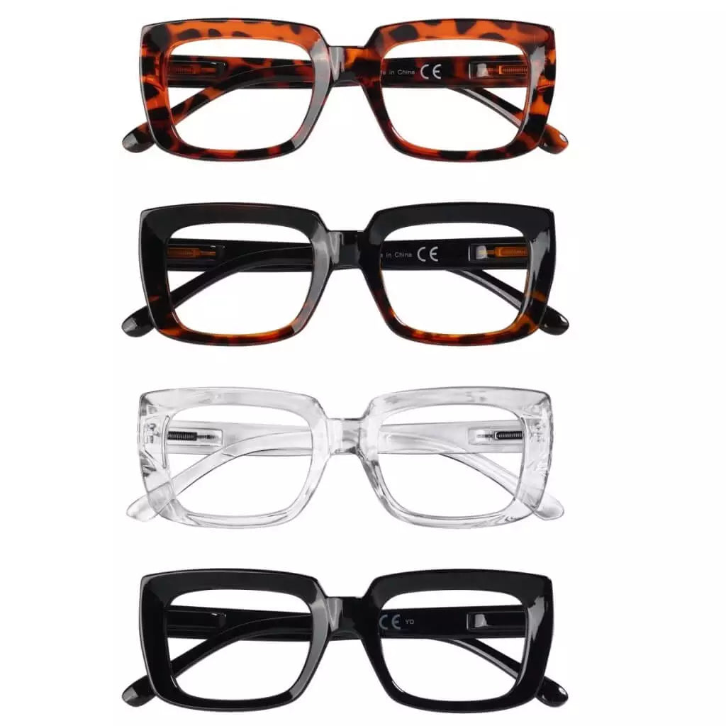 Wokaq Reading Glasses 4 Pack