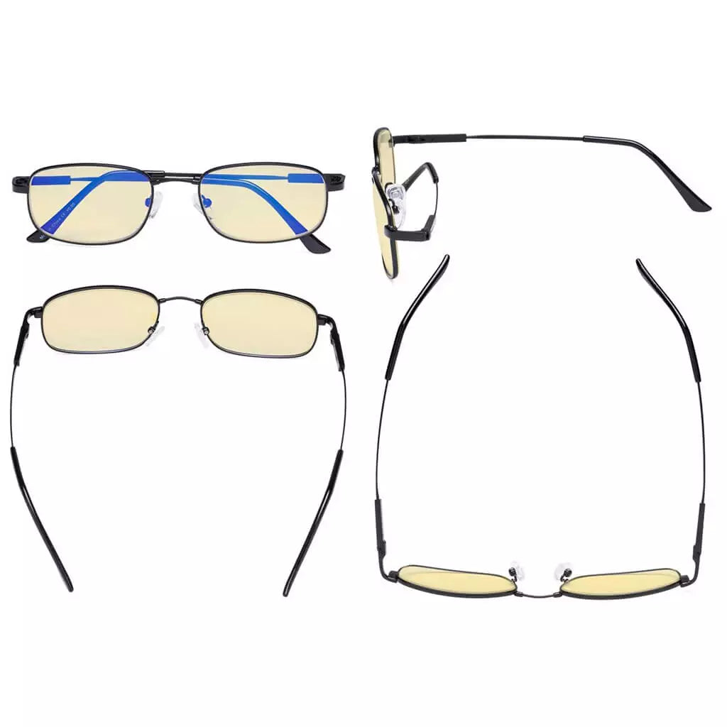 Wowap Blue Light Blocking Glasses Yellow Tinted 4 Pack