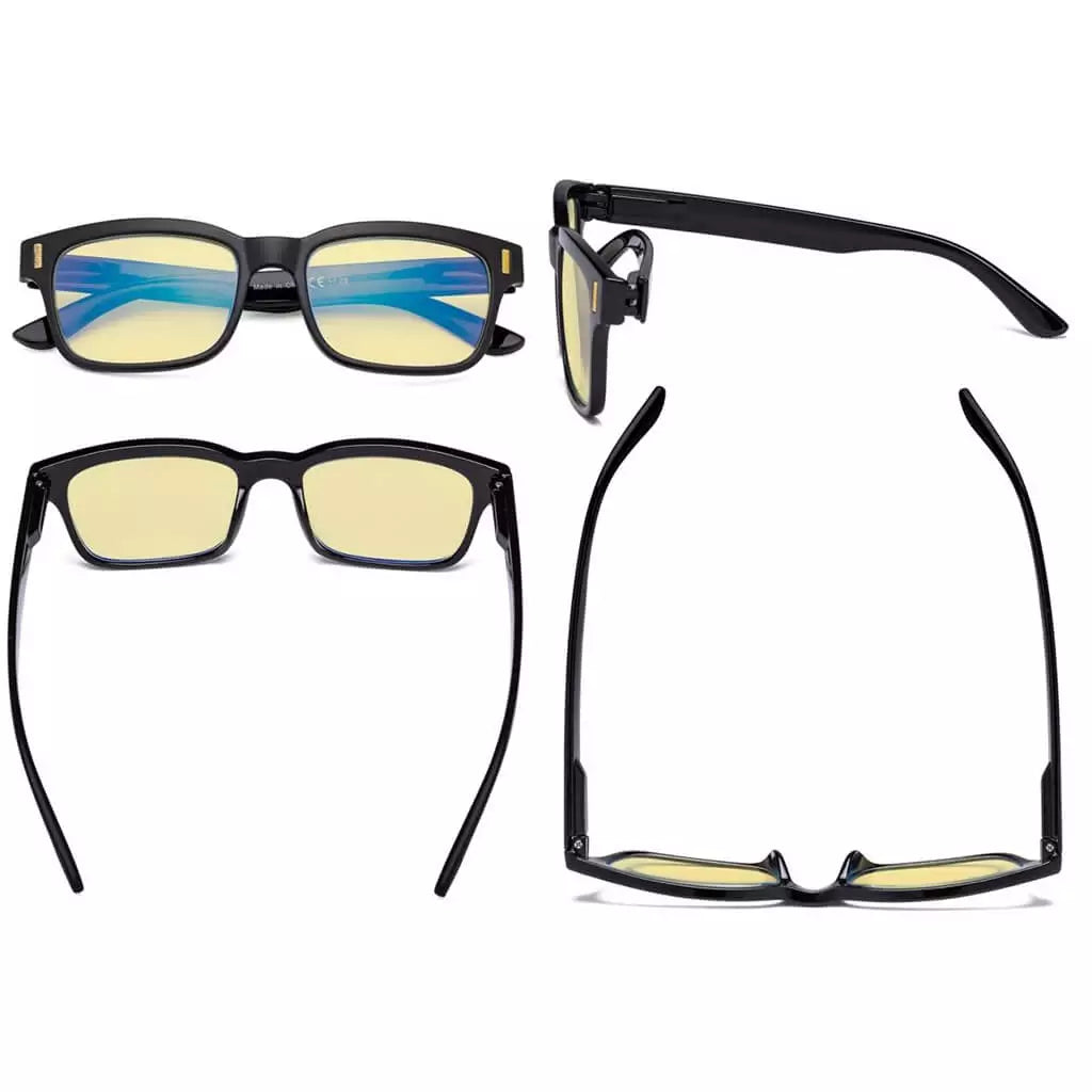 Wowau Blue Light Blocking Glasses Yellow Tinted 5 Pack