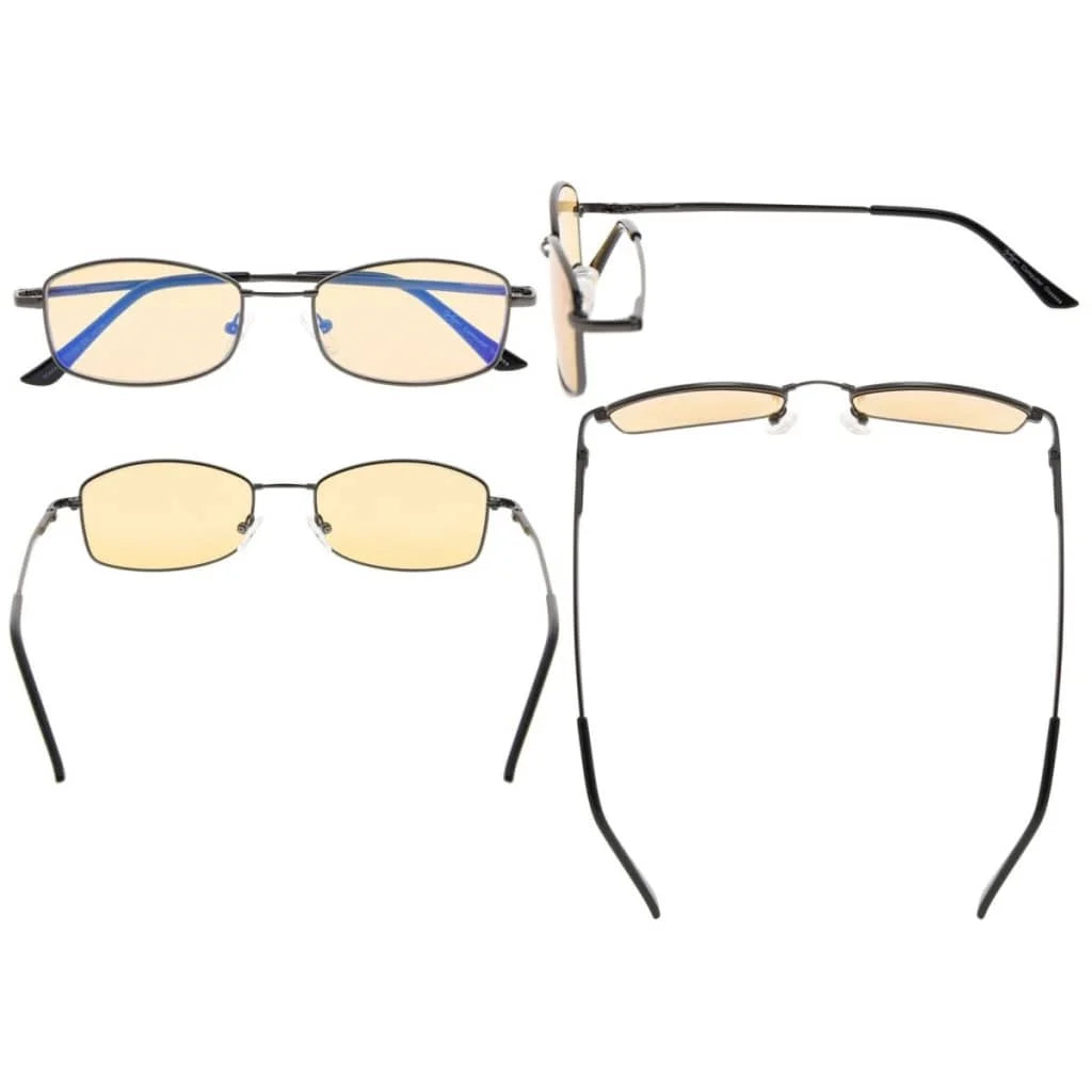 Wotbx Blue Light Blocking Glasses Light Yellow Tinted 4 Pack