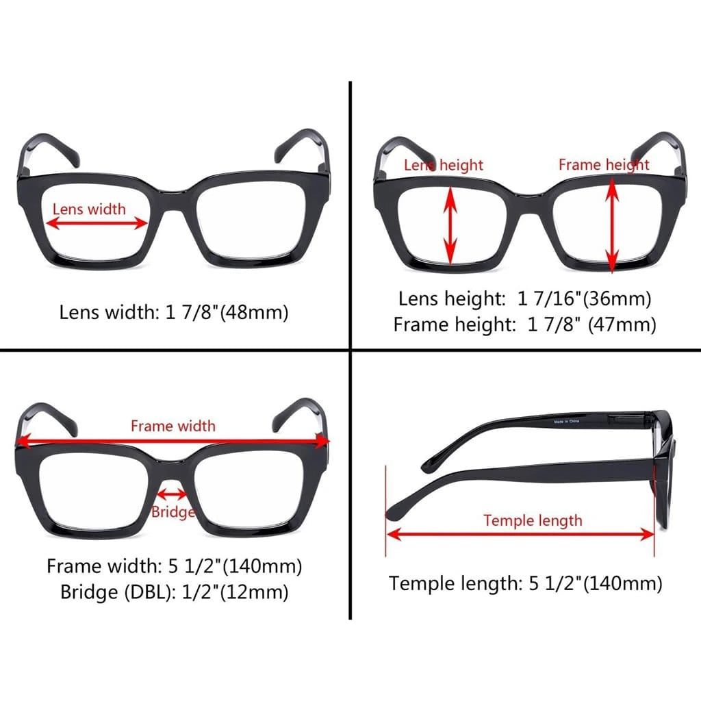 Wokao Reading Glasses 4 Pack