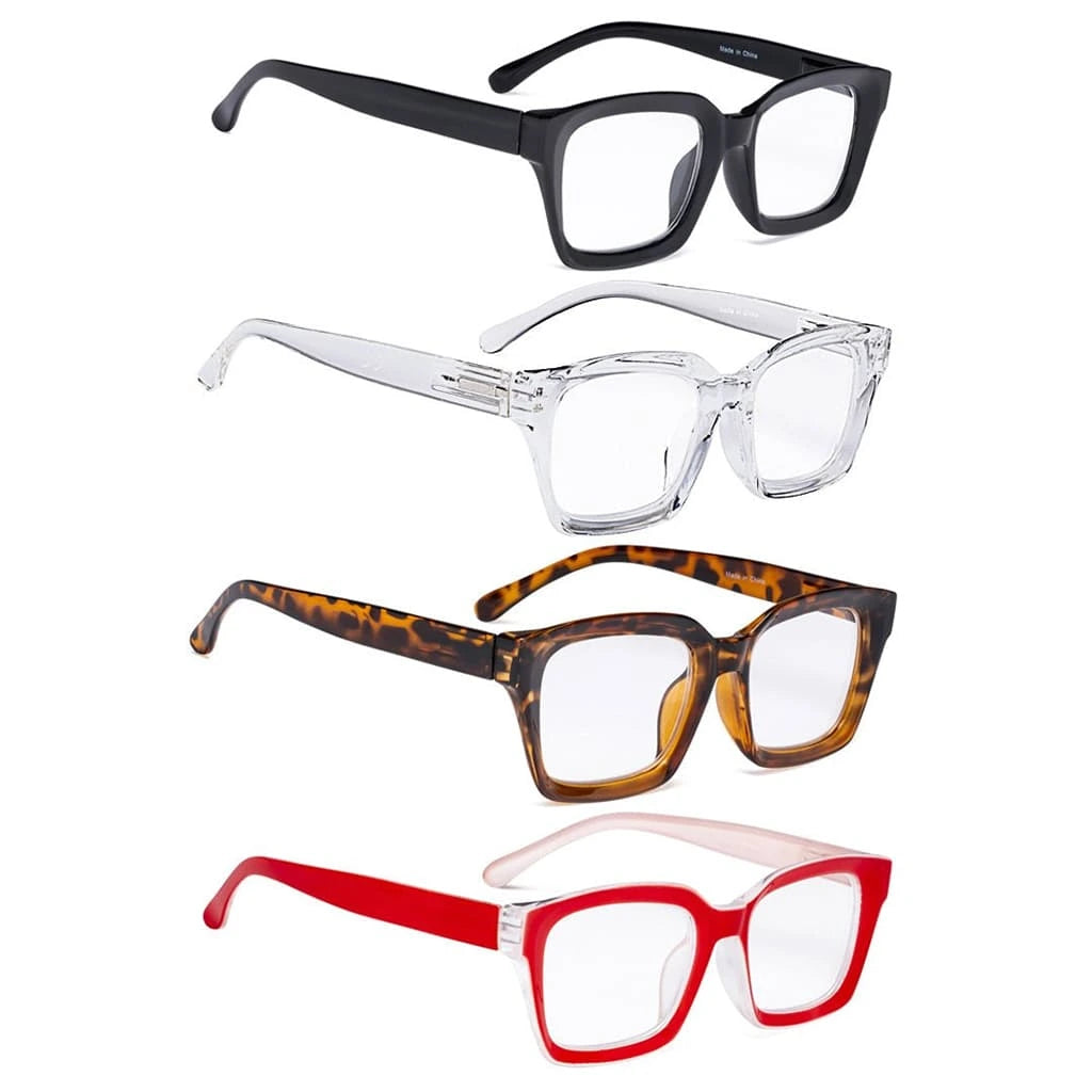 Wokao Reading Glasses 4 Pack