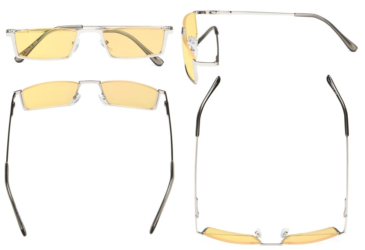 4 Pack Half - Rim Blue Light Blocking Reading Glasses HPCG1613 - Gr8sight