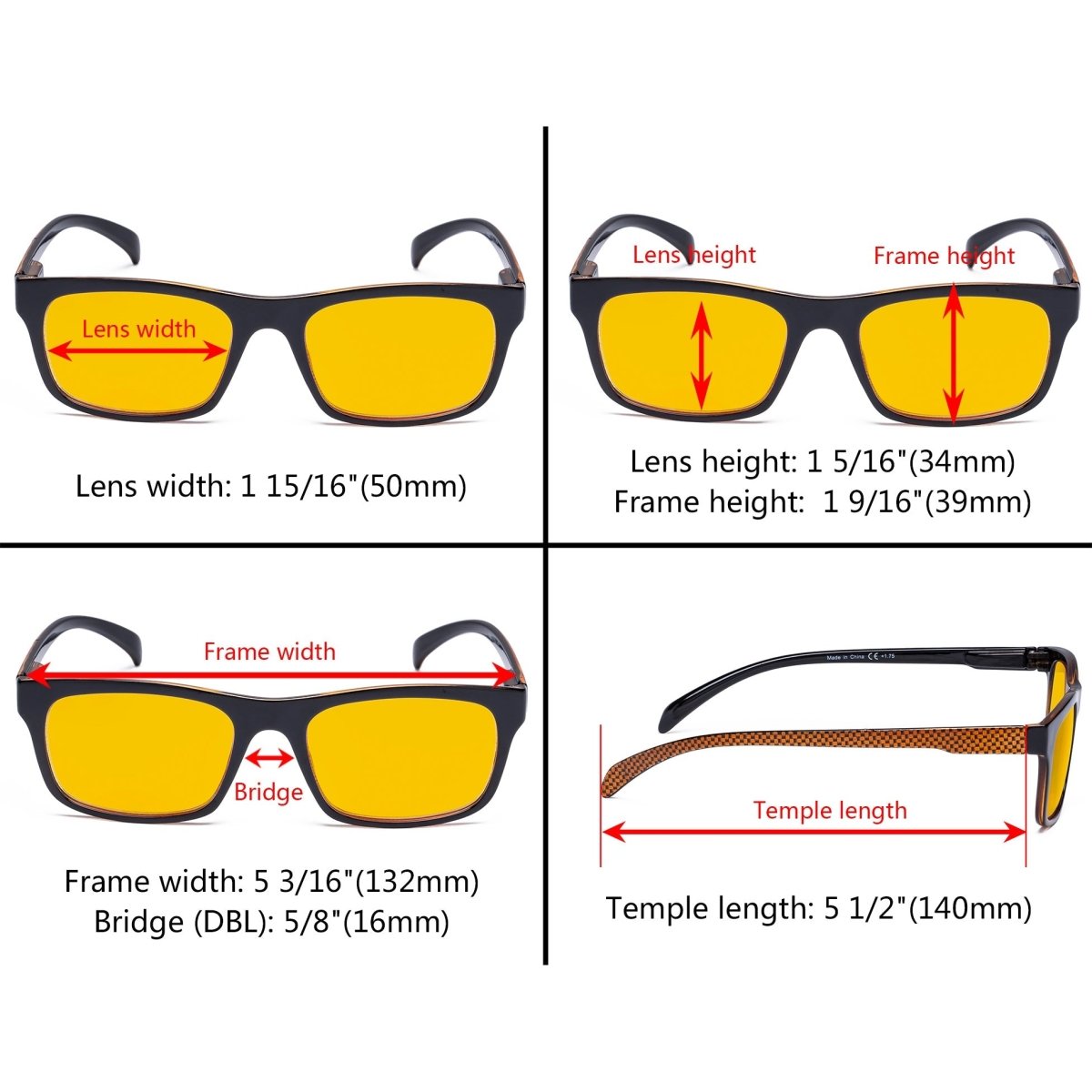 4 Pack Pattern Blue Light Blocking Reading Glasses HPR047 - Gr8sight