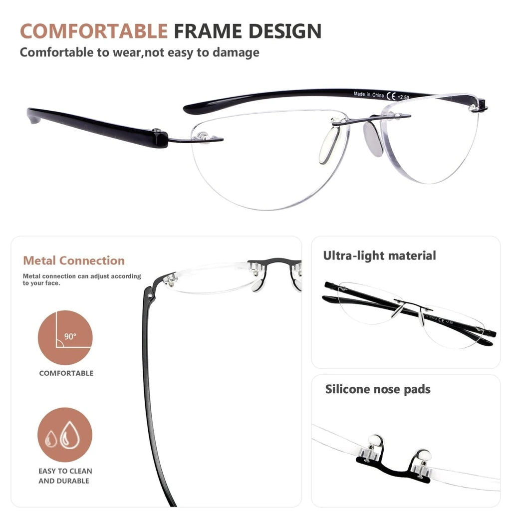 Wofbf Reading Glasses 4 Pack