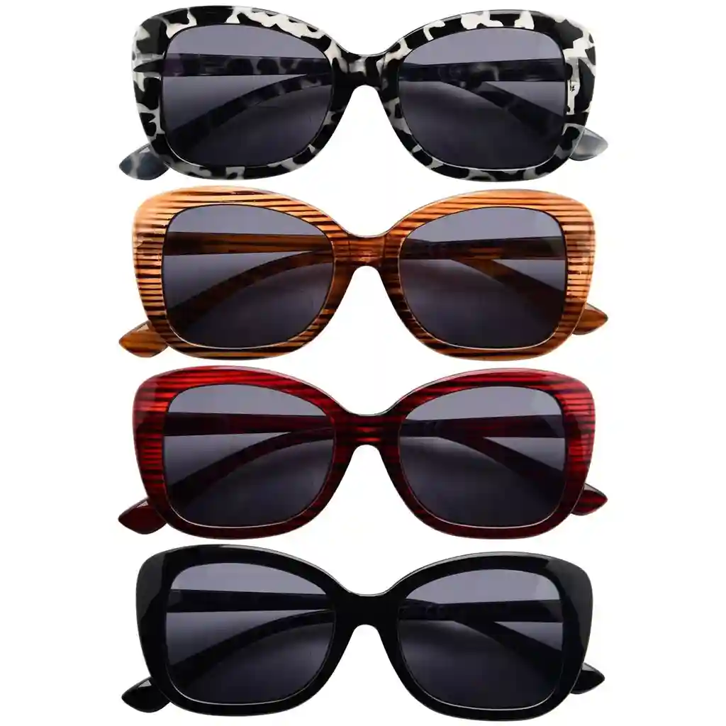 Wouas Bifocal Reading Sunglasses 4 Pack