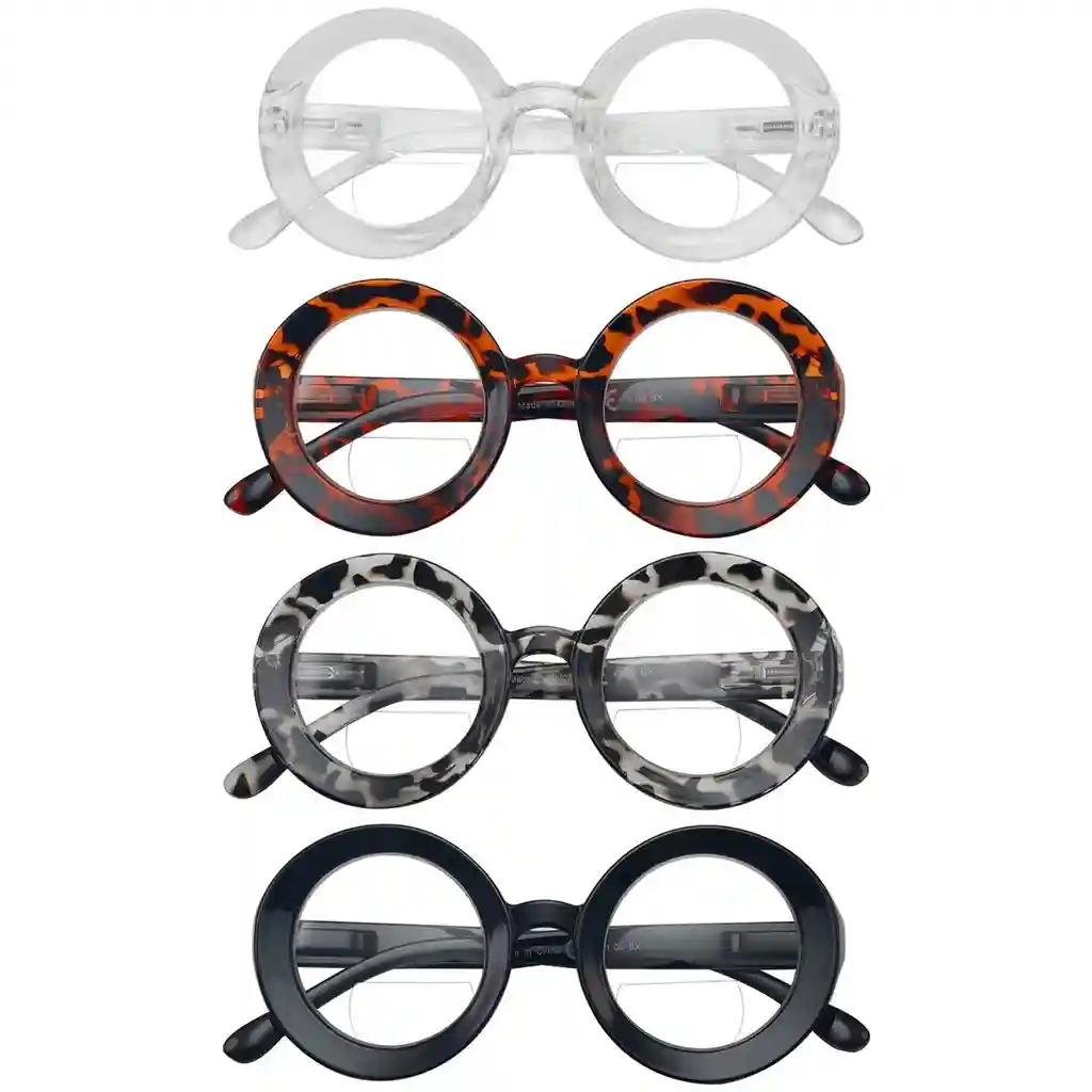 Wolcb Bifocal Reading Glasses 4 Pack