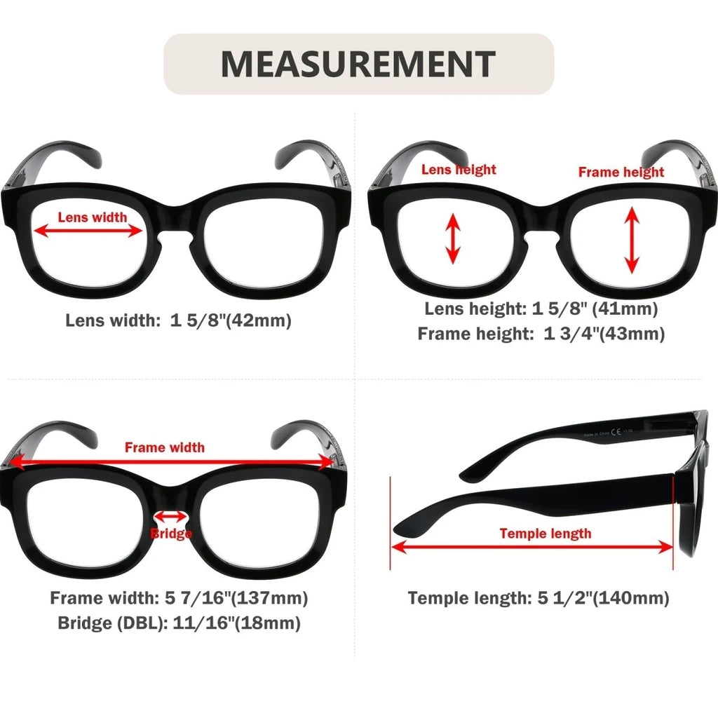 Wodbp Eyeglasses 4 Pack