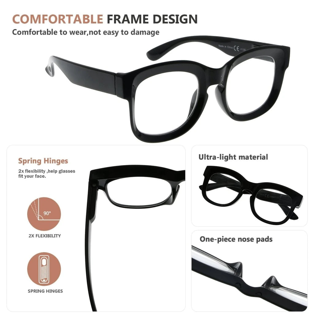 Wodbp Eyeglasses 4 Pack
