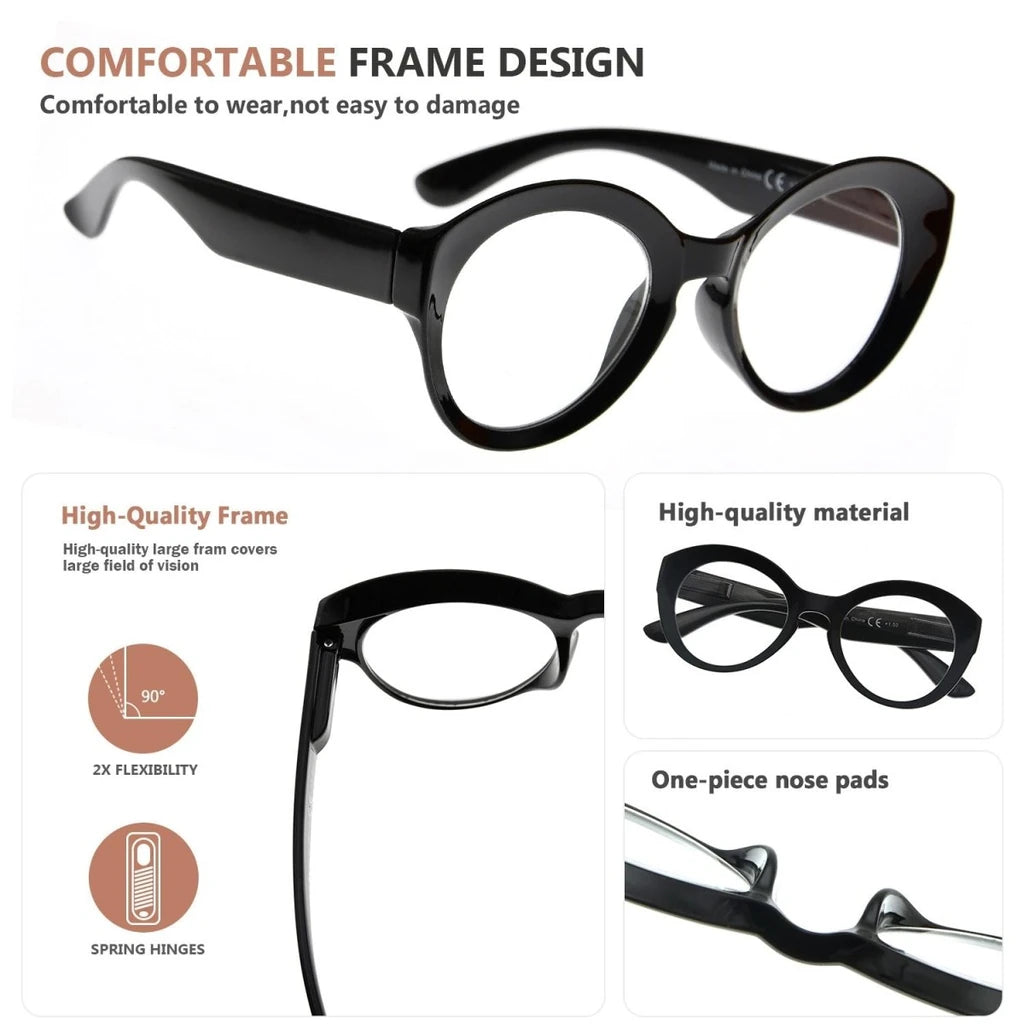 Wodaw Reading Glasses 4 Pack