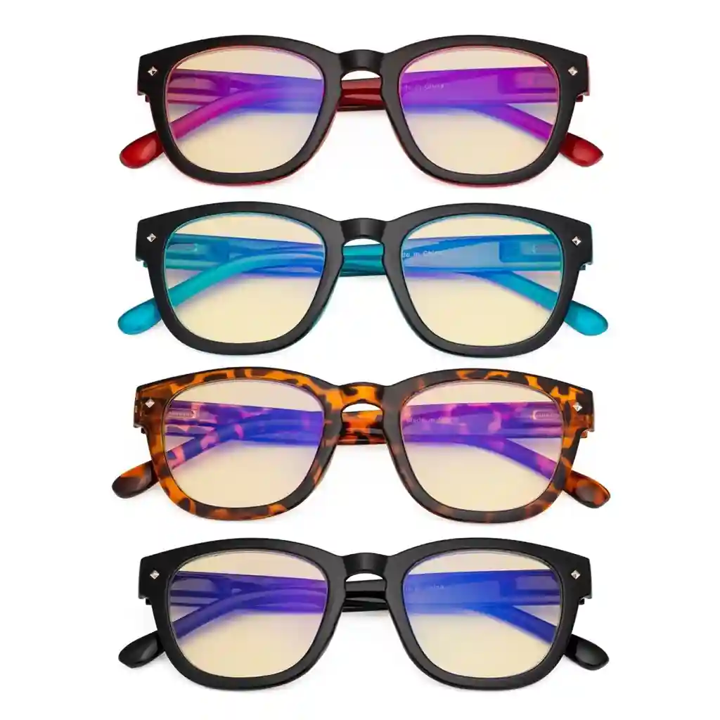 Wonaw Blue Light Blocking Glasses Yellow Tinted 4 Pack