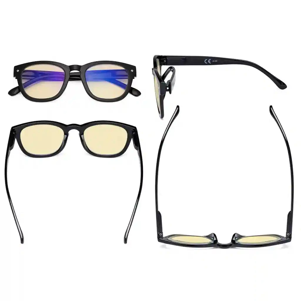 Wonaw Blue Light Blocking Glasses Yellow Tinted 4 Pack