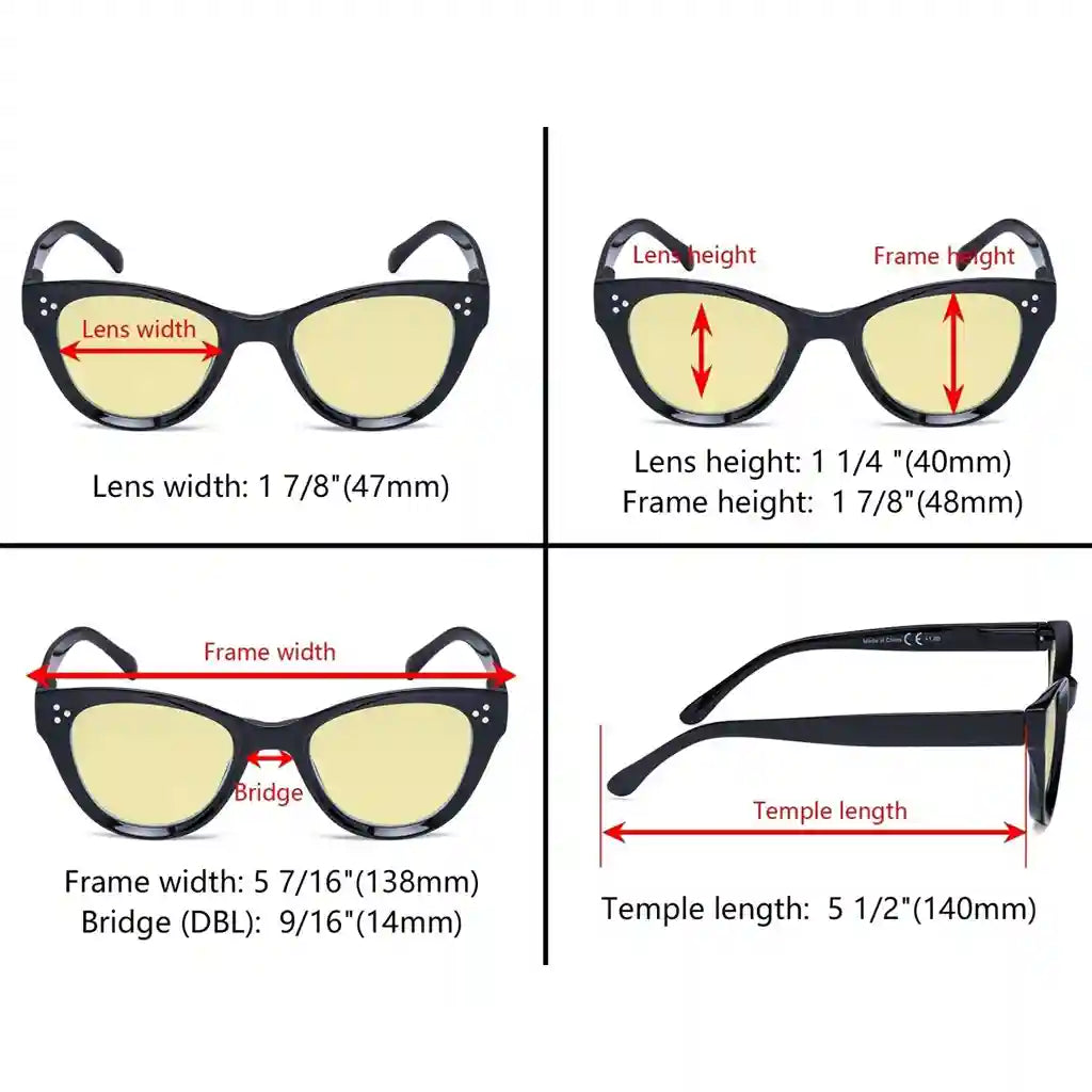 Wonbs Blue Light Blocking Glasses Yellow Tinted 4 Pack