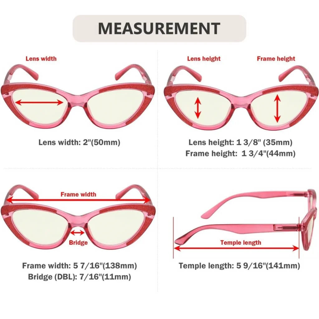 Womav Blue Light Blocking Glasses Light Yellow Tinted 4 Pack