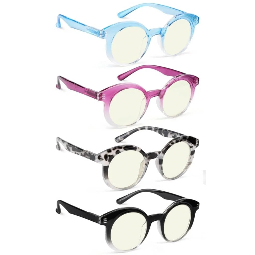 Womax Blue Light Blocking Glasses Light Yellow Tinted 4 Pack