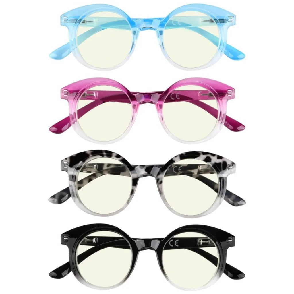 Womax Blue Light Blocking Glasses Light Yellow Tinted 4 Pack