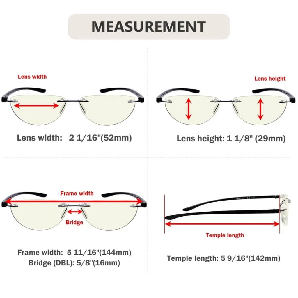 Wombg Blue Light Blocking Reading Glasses Light Yellow Tinted 4 Pack