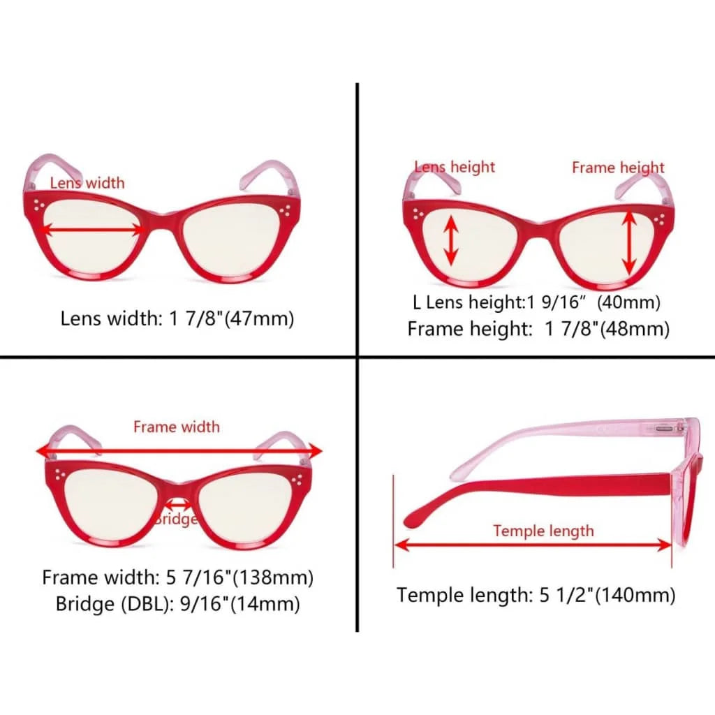 Wowax Blue Light Blocking Glasses Light Yellow Tinted 4 Pack