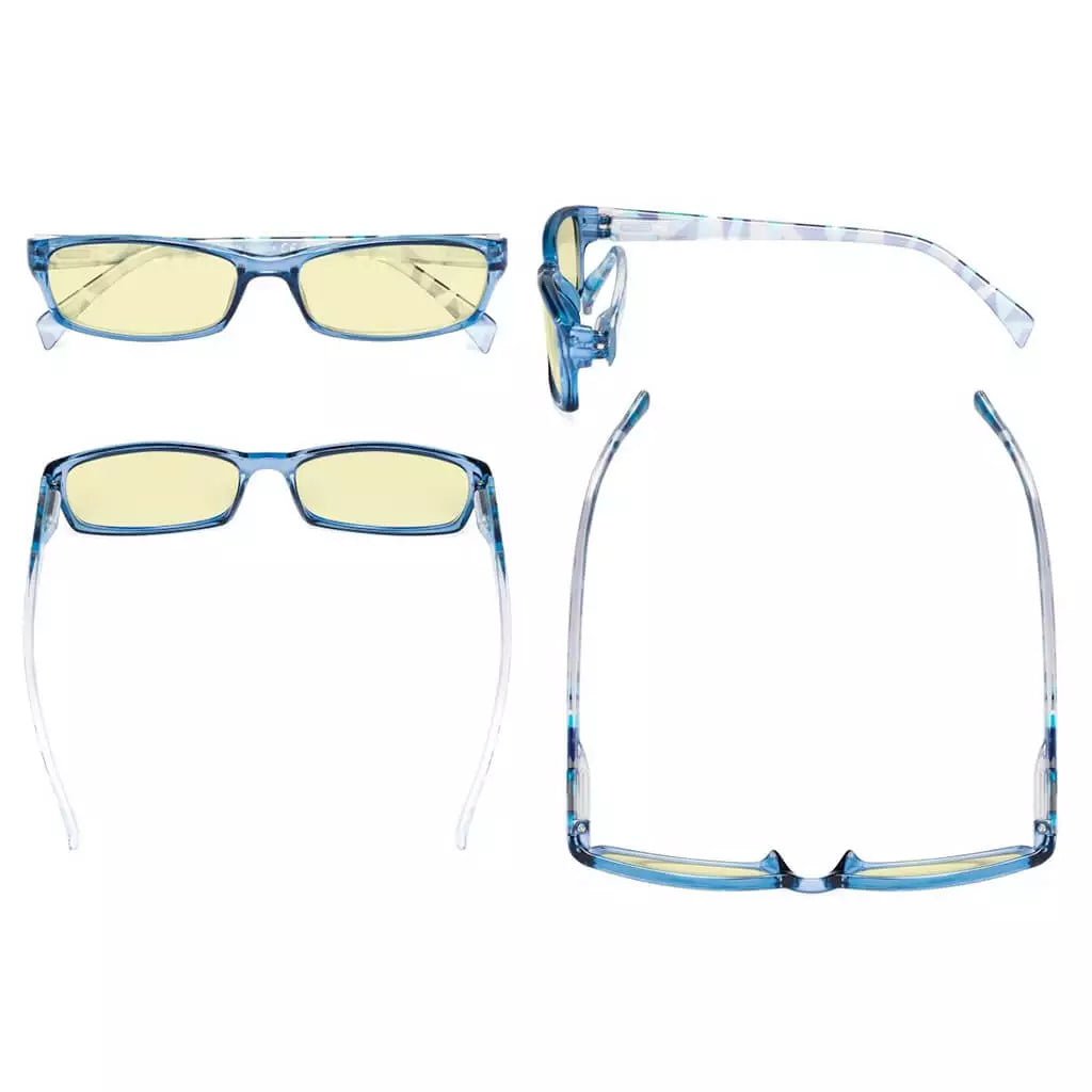 Wopbk Blue Light Blocking Reading Glasses Yellow Tinted 5 Pack
