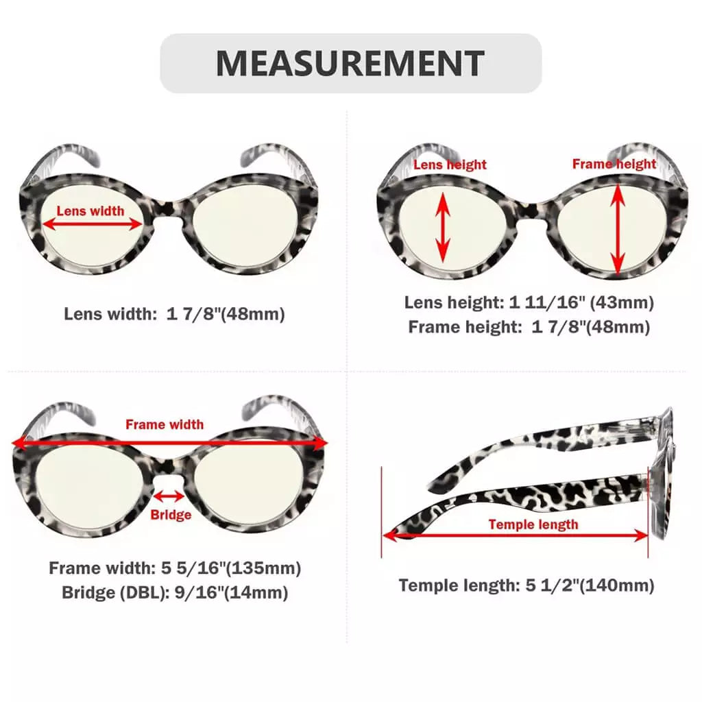 Woiat Blue Light Blocking Reading Glasses Light Yellow Tinted 4 Pack