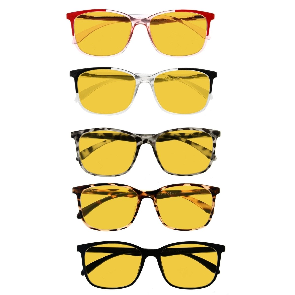 5 Pack Blue Light Blocking Reading Glasses HP9113 - Gr8sight