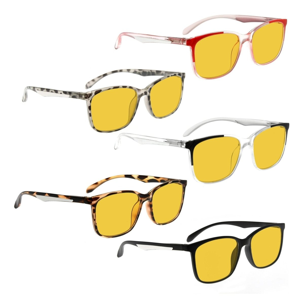 5 Pack Blue Light Blocking Reading Glasses HP9113 - Gr8sight