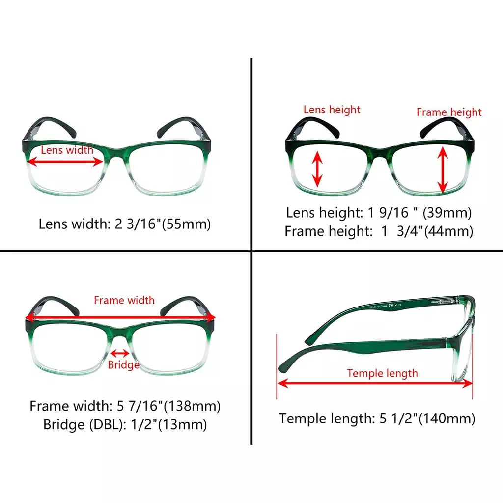 Wogbp Reading Glasses 5 Pack