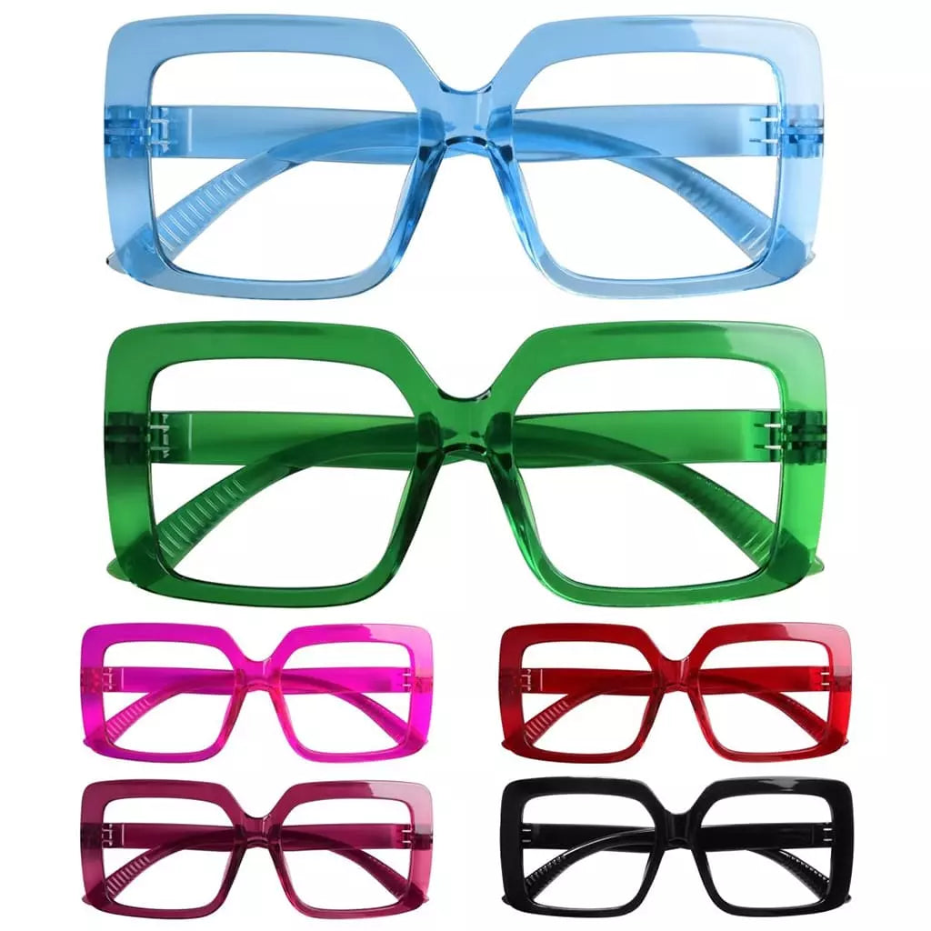 Worbe Metalless Screwless Reading Glasses 6 Pack