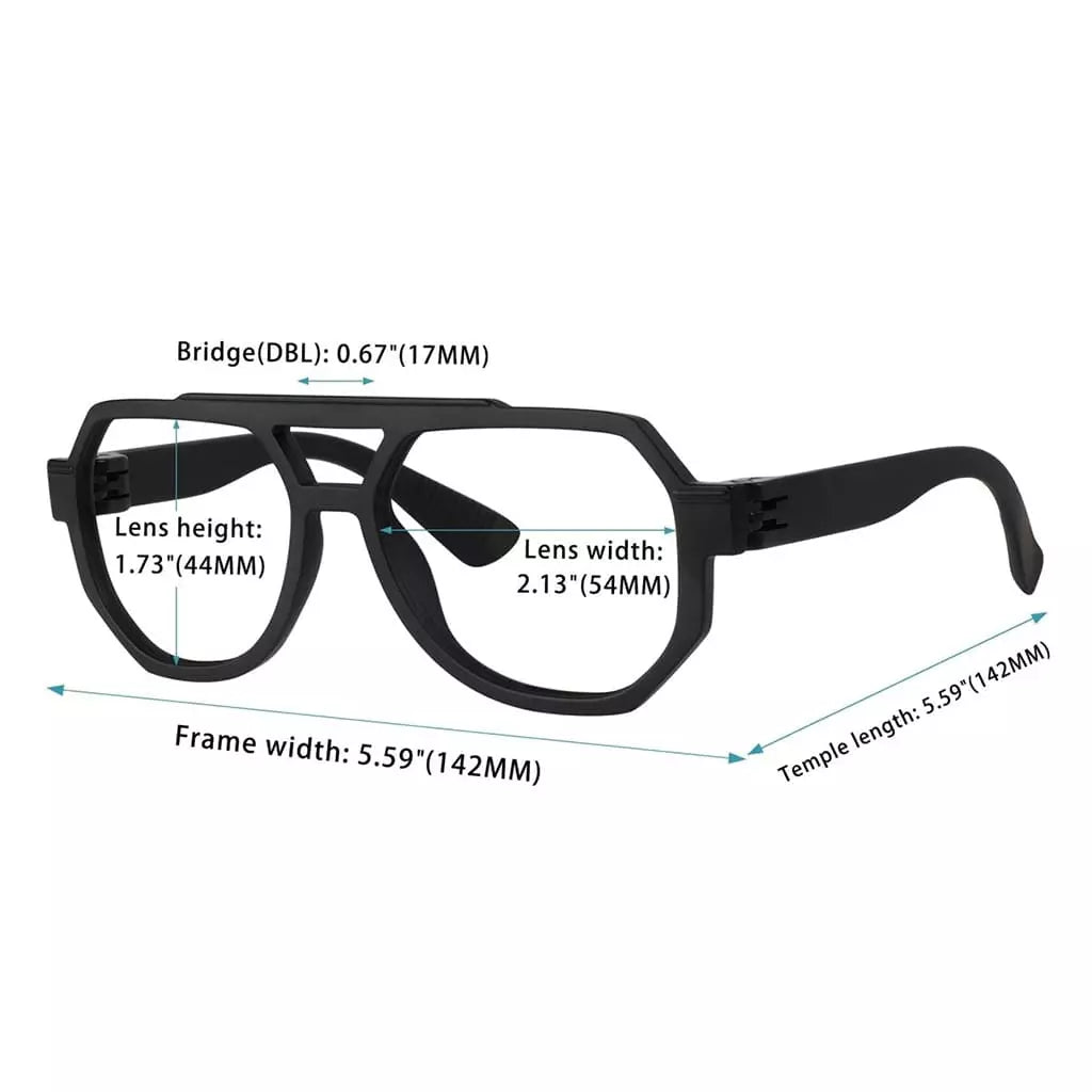 Worbd Metalless Screwless Reading Glasses 6 Pack