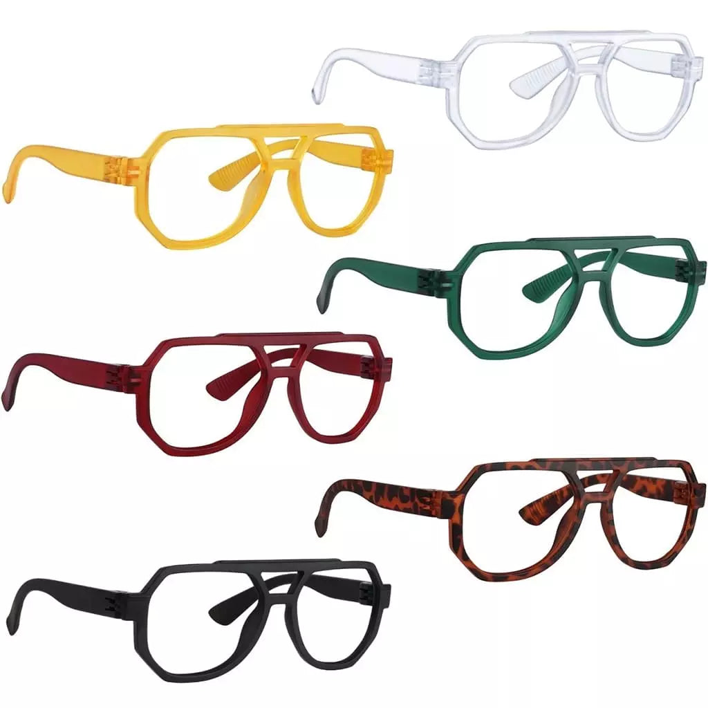 Worbd Metalless Screwless Reading Glasses 6 Pack