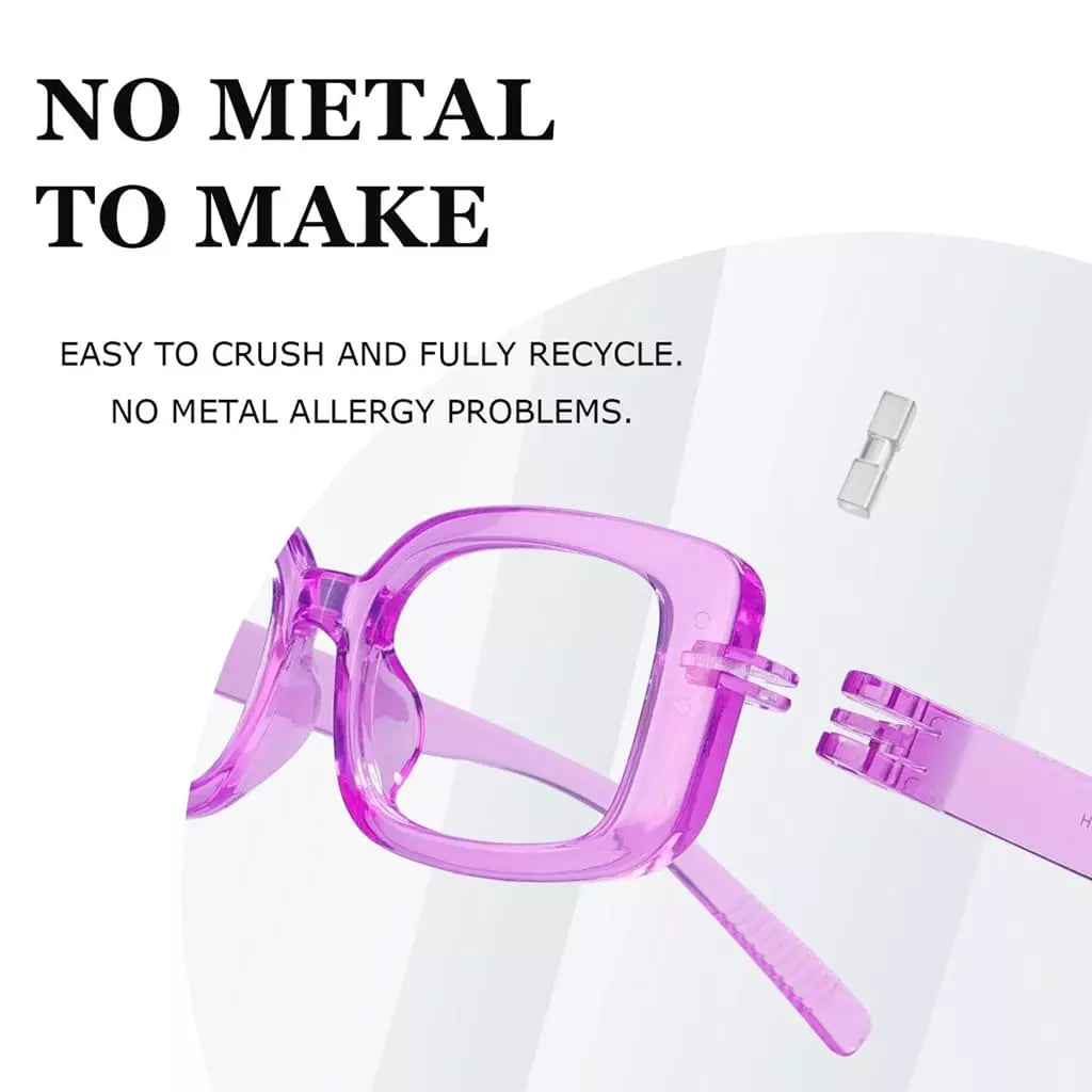 Worbn Metalless Screwless Glasses 6 Pack