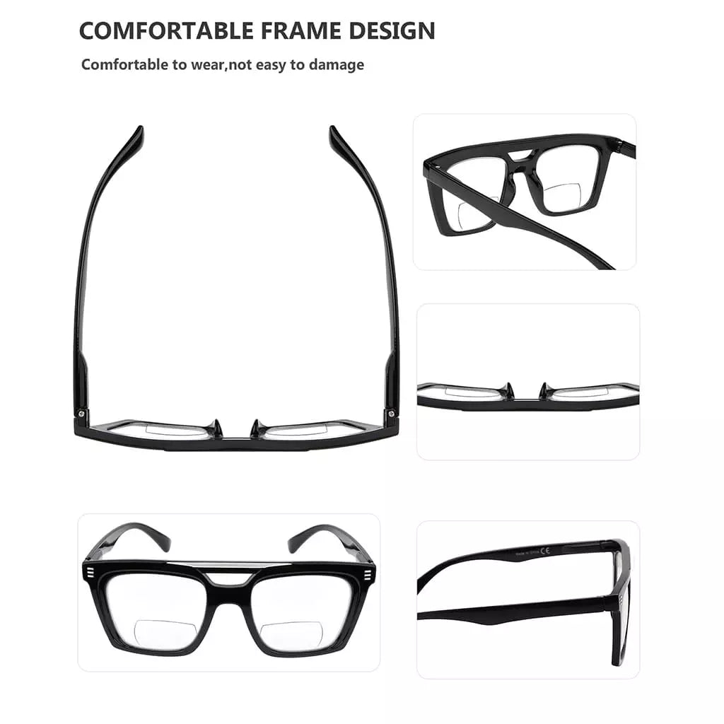 Wolam Bifocal Reading Glasses 4 Pack